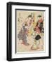 At Jo Etsu's Mansion, 1785-Torii Kiyonaga-Framed Giclee Print