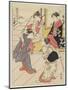 At Jo Etsu's Mansion, 1785-Torii Kiyonaga-Mounted Giclee Print