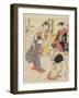 At Jo Etsu's Mansion, 1785-Torii Kiyonaga-Framed Giclee Print