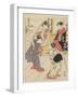 At Jo Etsu's Mansion, 1785-Torii Kiyonaga-Framed Giclee Print