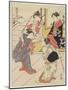 At Jo Etsu's Mansion, 1785-Torii Kiyonaga-Mounted Giclee Print