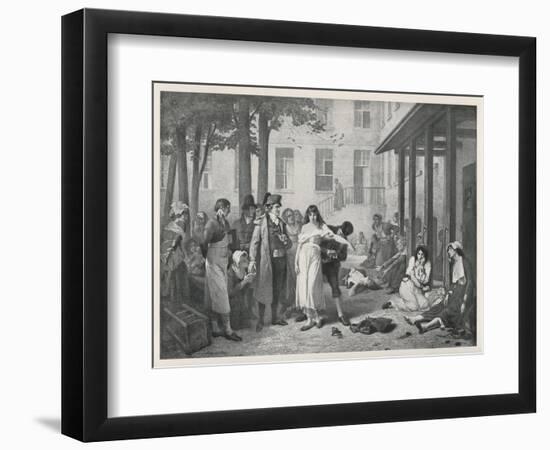 At la Salpetriere Paris Philippe Pinel Orders the Manacles Removed from the Mental Patients-Tony Robert-fleury-Framed Art Print