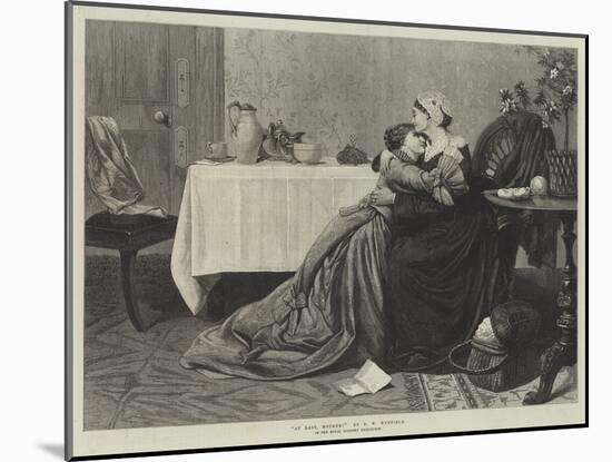 At Last, Mother!-David Wilkie Wynfield-Mounted Giclee Print