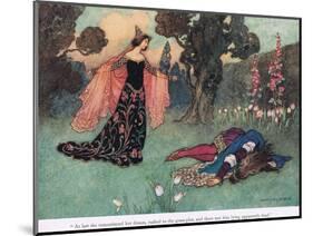 At Last She Remembered Her Dream-Warwick Goble-Mounted Giclee Print