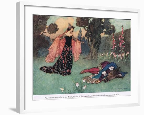 At Last She Remembered Her Dream-Warwick Goble-Framed Giclee Print