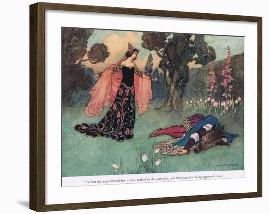 At Last She Remembered Her Dream-Warwick Goble-Framed Giclee Print