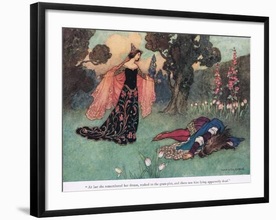 At Last She Remembered Her Dream-Warwick Goble-Framed Giclee Print