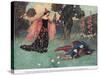 At Last She Remembered Her Dream-Warwick Goble-Stretched Canvas