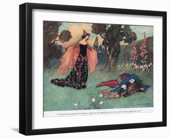 At Last She Remembered-Warwick Goble-Framed Giclee Print