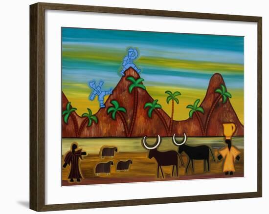 At last, the first signs of civilization,2003,-Cristina Rodriguez-Framed Giclee Print