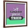 At Least You've Tried 1-Lorand Okos-Framed Art Print