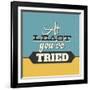 At Least You've Tried-Lorand Okos-Framed Art Print