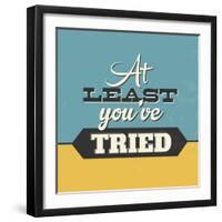 At Least You've Tried-Lorand Okos-Framed Art Print