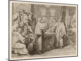 At Leipzig in Disputation with Johann Eck He Denies the Supreme Authority of Popes and Councils-Gustav Konig-Mounted Art Print