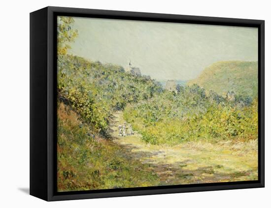 At Les Petites Dalles, 1884-Claude Monet-Framed Stretched Canvas