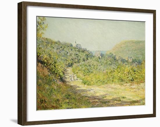 At Les Petites Dalles, 1884-Claude Monet-Framed Giclee Print