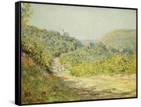 At Les Petites Dalles, 1884-Claude Monet-Framed Stretched Canvas