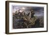 At Loos Piper Laidlaw Rouses His Colleagues Suffering the Effects of a Gas Attack-W.s. Bagdatopulos-Framed Art Print