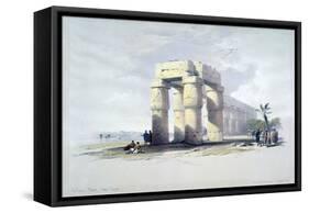 At Luxor, Thebes, Upper Egypt, 19th Century-Louis Haghe-Framed Stretched Canvas