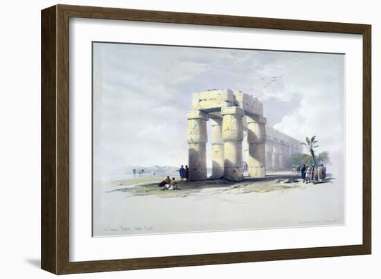 At Luxor, Thebes, Upper Egypt, 19th Century-Louis Haghe-Framed Giclee Print