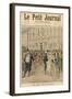 At Marseille, France, M. Pecolle Weds Mlle Latourre on a Bicycle Built for Two-null-Framed Art Print