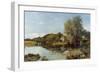 At Milton Mill, on the River Irvine, 1855-Horatio Mcculloch-Framed Giclee Print