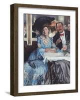 At Mouquin's, 1905-William Glackens-Framed Giclee Print