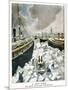 At New York, the Port Taken by the Ice, 1901-null-Mounted Giclee Print