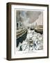 At New York, the Port Taken by the Ice, 1901-null-Framed Giclee Print