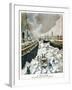 At New York, the Port Taken by the Ice, 1901-null-Framed Giclee Print