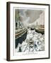 At New York, the Port Taken by the Ice, 1901-null-Framed Giclee Print