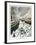 At New York, the Port Taken by the Ice, 1901-null-Framed Giclee Print