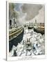 At New York, the Port Taken by the Ice, 1901-null-Stretched Canvas