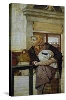 At Pawn Shop, 1878-Luigi Serra-Stretched Canvas