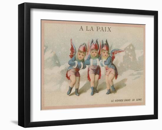 At Peace - the Trip to the Moon-null-Framed Giclee Print