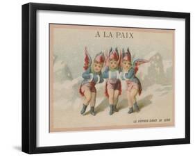 At Peace - the Trip to the Moon-null-Framed Giclee Print