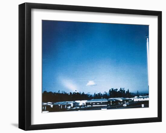 At Phoenix Arizona Agnes Sanborn Photographs a Whirling UFO-null-Framed Photographic Print