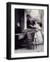 At Piano-Achille Deveria-Framed Giclee Print