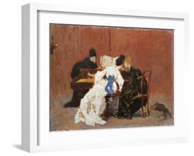 At Pianoforte-Federico Zandomeneghi-Framed Giclee Print