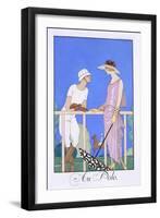 At Polo, 1920-29-Georges Barbier-Framed Giclee Print