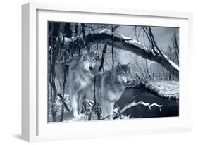 At River's Edge Silvertone-Gordon Semmens-Framed Photographic Print