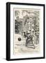 At Rugby School Boys at Rugby School Play Rugby Football in the School Grounds-Walter Thomas-Framed Art Print