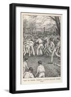 At Rugby School Rugby Football as Played at Rugby School-Louis John Rhead-Framed Art Print