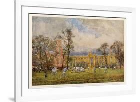 At Rugby School the Rugby Game as it Is Played at Rugby School-null-Framed Art Print