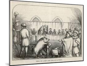 At Savigny France a Sow is Found Guilty of Killing a Child-null-Mounted Art Print