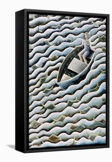 At Sea, 1989-Celia Washington-Framed Stretched Canvas
