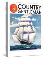 "At Sea," Country Gentleman Cover, June 1, 1935-null-Stretched Canvas