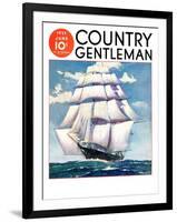 "At Sea," Country Gentleman Cover, June 1, 1935-null-Framed Giclee Print