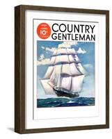 "At Sea," Country Gentleman Cover, June 1, 1935-null-Framed Giclee Print