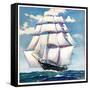 "At Sea,"June 1, 1935-null-Framed Stretched Canvas